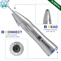 AI-X-SG65L Fiber optic led elektrische mikromotor 1:1 niedriger geschwindigkeit äußere spray korea implantat gerade dental handstück