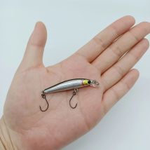 Duoduoyu 1 Stück schwimmende Elritze Angel köder 5cm/2g Wobbler Kunst köder mit doppelten Einzel haken Bass köder Waren zum Angeln