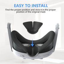 Cuscino per nasello in silicone durevole per Meta Quest 3 Accessori per coperture protettive per ponte nasale Cuscinetto nasale in silicone durevole