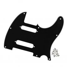 FLEOR Schwarz 3-lagig 8 Löcher TL Nashville E-Gitarre Schlagbrett Single Coil Schlagplatte mit Schrauben
