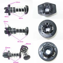 2Pcs Auto Motor Abdeckung Clip Befestigungen Haube Puffer Frühling Schalter Lock Für Mercedes Benz C E S Serie GLS GLE GLC GLA C200 S500