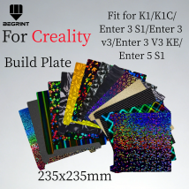 Nowa Ulepszona Płyta Drukująca 235x235 do Creality K1 K1C, Ender 3 V3 SE, Ender 3 S1 Pro, Płyta z Włókna Węglowego PEI, Model CP01/CR20