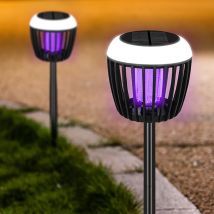 LED-Solarleuchte, Mückenvernichtungslampe, wasserdichte Beleuchtung, Mückenschutzlampe, externe Fliegenfalle für den Einsatz in Garten und Terrasse im Freien