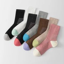 Lange Socken Für Frauen Herbst Neue Farbige Casual Sport Socken Weibliche Schweiß Absorption Damen Kompression Socken Hohe Qualität Bequem