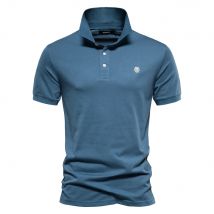 AIOPESON 100% Baumwolle Stickerei männer Polo Shirts Einfarbig Kurzarm Polo Shirts für Männer Neue Sommer Marke Sozialen Polos männer