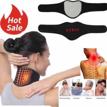 Cintura di supporto per terapia magnetica con collo in tormalina autoriscaldante fascia protettiva nera supporto per collo massaggio assistenza sanitaria