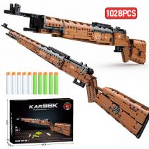 Militärische Waffe Kar98K Waffen Baustein WW2 Kann Schießen Schwere Scharfschützengewehr Montieren Ziegel Spielzeug Für kinder Pädagogisches Geschenk