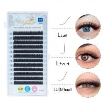 Yelix L Curl przedłużanie rzęs 8-15mm MIX matowe przedłużanie rzęs z norek pojedyncze rzęsy L +/LU/M Curl makijaż sztuczne rzęsy