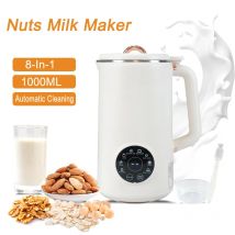 Nussmilchmaschine, 35 Unzen, 1000 ml, Mandelmilchmaschine, 8-in-1, automatische Sojakerfer, Kuh, pflanzliche Milch, hausgemachte, milchfreie Getränke