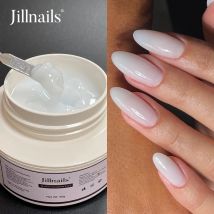 Jill nails milchig weißes Gelee Gel UV Builder Nägel Gel für Nagel verlängerung Hart creme Gel 50g 50ml