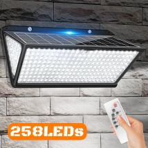 Lampada da parete solare super luminosa Luci solari Luci di inondazione ad energia solare per esterni con 3 modalità IP65 impermeabile per strada esterna