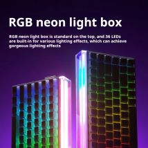 Tastiera ad asse magnetico AULA HERO 84HE con configurazione RT gaming 75 personalizzata meccanica cablata RGB neon light8K velocità di risposta