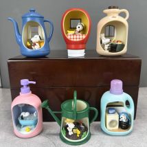 Rement snoop'ss life in a bottle blind box toy  anime blind box figure mini desktop figure ornament surprise box gift