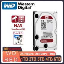 Western Digital 1TB 2TB 3TB 4TB WD Disco rigido NAS rosso Disco rigido interno da 3,5 "SATA 6 Gb/s