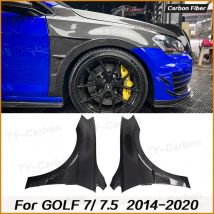 Auto Vorderseite Kotflügel Air Vent Abdeckung Trim Für Golf7 7,5 GTI R MK7 7,5 2014-2020 Blatt Platte auto Seite Körper Kit Carbon Faser
