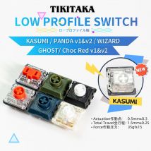 TIKITAKA Hitbox Panda/Wizard/Ghost Low Profile Switch Joystick Controller Zubehör Arcade Fighting Stick Tastatur