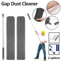 Gap Staubreiniger, langer Griff, Mopp, Möbelboden-Reinigungsbürste mit 1, ausziehbarer Stange, 2 Mikrofaser-Tuchabdeckungen, Reinigungswerkzeug