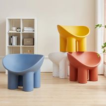 Stuhl mit Elefantenbeinen aus Kunststoff im skandinavischen Stil, langlebiger ovaler Lounge-Hocker für den Freizeitwechsel-Schuhhocker