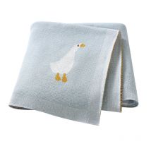 Baby Blanket Cotton Newborn Knit Infant Girl Boy Bedding Quilt 100*80CM Super Soft Toddler Stroller Swaddling Cute Cartoon Goose