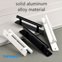 Maniglia per porta della stalla con viti Capannone senza punzonatura Garage Push Pull Cancello scorrevole Stick sulla maniglia del cassetto dell'armadio autoadesiva