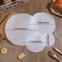 50 pz cerchio carta pergamena cottura carta oliata fodera multifunzione BBQ forno Patty Hamburger carta a vapore fodere strumento di cottura
