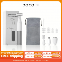 DOCOLAB Epilatore elettrico Depilazione 4 in 1 Trimmer Rasoio Corpo Bekini Indolore Cordless Regalo Uomo Donna