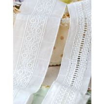 30Yards Cotton Embroidery Lace Fabric, Garment Needlework, Sewing  DIY Handmade Accessories, Clothes Decoration