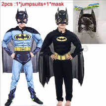 Costume da eroe per bambini, pipistrello, costume da eroe, con mantello, maschera da uomo, supereroe, Wayne, cosplay, festa di carnevale di Halloween di alta qualità