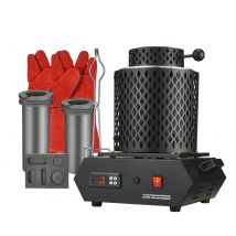 VEVOR 3 kg digitaler elektrischer Schmelzofen, 1350 W 1150 ℃ /2102 ℉   Goldschmelzofen zum Schmelzen von Gold, Silber, Kupfer und Aluminu