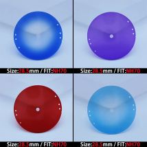 Das 28,5-mm-Zifferblatt mit skelettierten Folien eignet sich zum Austausch des Gehäuses und des Zifferblattszubehörs mit NH70-Uhrwerk