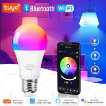 Tuya Smart HA CONDOTTO LA Lampadina E27 RGB CW 15W 20W WiFi Bluetooth Ha Condotto La Lampada Complementi A Casa di Illuminazione 220V 110V Per Alexa Amazon Google Voice