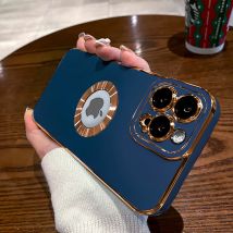 Luxus Mode Soft Plating Handy hüllen für iPhone 15 14 13 12 11 Pro Max Plus aushöhlen Silikon Schutzhülle Zubehör