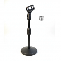 Desktop Microphone Stand Support Adjustable Metal Table Mic Bracket Holder with 5/8" to 3/8" Screw for Blue Yeti Snowball Spark