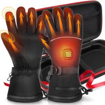 Elektrische Heizung Handschuhe Im Freien Wasserdicht Beheizt Guantes Touchscreen Li-Polymer Akku Motorrad Rennen Reiten Wandern Camping