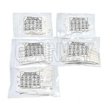 660 pezzi 0603 0805 1206 0402 0201 1% Kit assortito resistore chip SMD 1R - 1M ohm 33valuesX20 pezzi Set campioni di resistenza