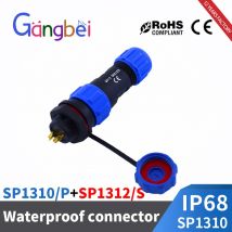 SP13 IP68 connettore impermeabile spina maschio e presa femmina 2/3/4/5/6/7/9 pin montaggio a pannello connettore cavo spina aeronautica GBDQA