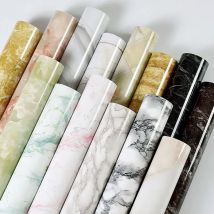 Adesivi murali impermeabili da 80 cm Pellicola vinilica in marmo Carta da parati autoadesiva per