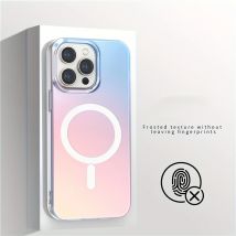 Luxuriöse matte Laser-Farbverlauf-klare magnetische Hülle für Magsafe IPhone 17 16 15 14 13 12 Pro Max Plus Air 17 Pro IPones Macsafe Cover