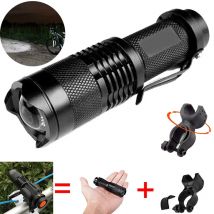 zk20 3000LM Polizei ZOOM Q5 LED Radfahren Fahrrad Reiten Lampe 14500/AA Taschenlampe 360 Mount Clip Taschenlampe lampe Licht