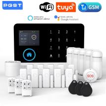 TUYA GSM Alarm System for Home Burglar Security 433MHz 2G WiFi Alarm Wireless Smart Home App Control PG103