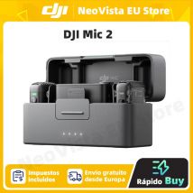 DJI Mic 2 micrófono inalámbrico con cancelación de ruido inteligente, grabación interna flotante de 32 bits, sonido optimizado, rango de 250m