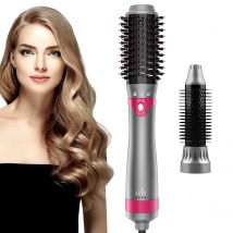 3. Haartrocknerbürste mit austauschbarem Kopf, 110 V, Haarglätter, Lockenwickler, Kammbürste, einstufiger Styler, Volumizer, Ionen-Föhn