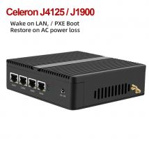 Firewall-Router pFsense Lüfterloser Mini-PC Celeron J1900 J4125 4-Kern-4-LAN-Gigabit Windows 10