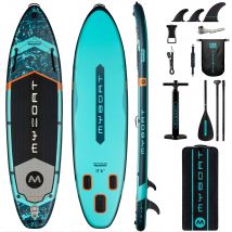 Myboat Wasserdichtes aufblasbares Paddle-Board 11'6''x34''x6''Adult Standing Style Aquatic Fishing mit Zubehör SUP