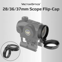 Vector Optics 28mm Red Dot Sights Protective Scope Flip-Cap for Lens Shields Against Dust, Debris, and Scratches 36mm/37mm