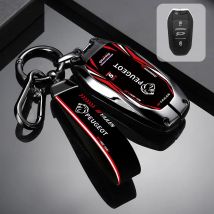 Car Smart Remote Key Case Cover Shell Holder Keychain For Peugeot 2008 3008 4008 5008 308 408 508 Auto Key Protector Accessories