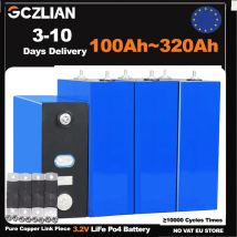 GCZLIAN LiFePO4 Batteria Grado A 3.2V 100Ah 3.2V 320Ah 10000+ Cicli Batteria LifePo4 Sistema di energia di accumulo domestico Stock UE