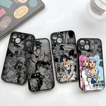 JOJO Anime Kujo Jotaro Handyhülle für iPhone 16 15 14 13 12 11 Mini Pro Max X XR XS Max 7 8 Plus Neue matte transparente Rückseite