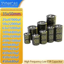 1PCS 35x50 25v47000uf 50v22000uf 63v15000uf 100v6800uf 200v2200uf 250v1500uf 680uf 820uf 470uf 560uf 680uf 400V 450v kondensator