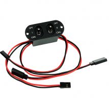 Rccskj Schwere Current Dual Lade Schalter Fit FUTABA/ JR stecker Für RC Auto Flugzeug Modell